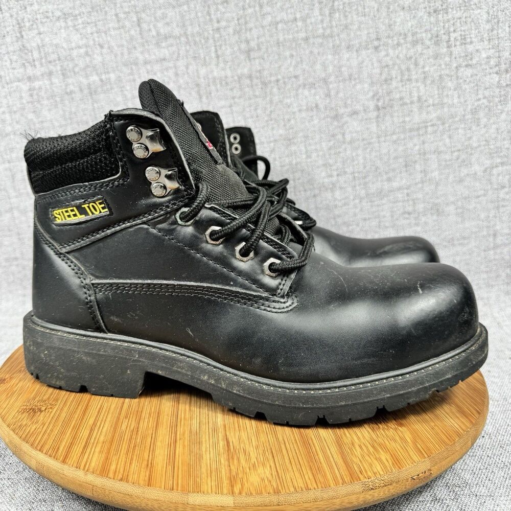 Brahma Boots Men's 9.5 W Gus Steel Toe Leather Work